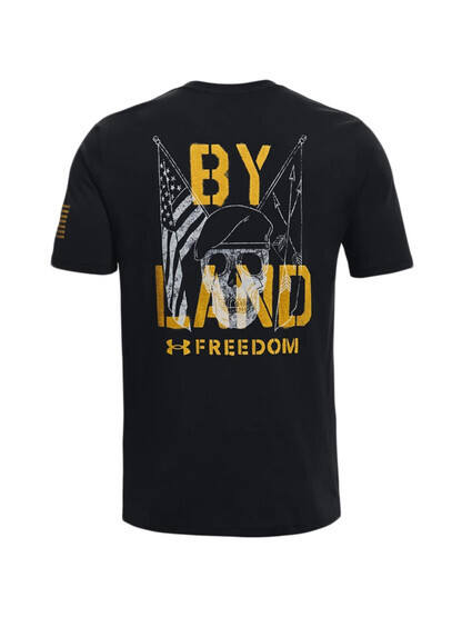 Under Armour Freedom By Land Short Sleeve T-Shirt Black backside